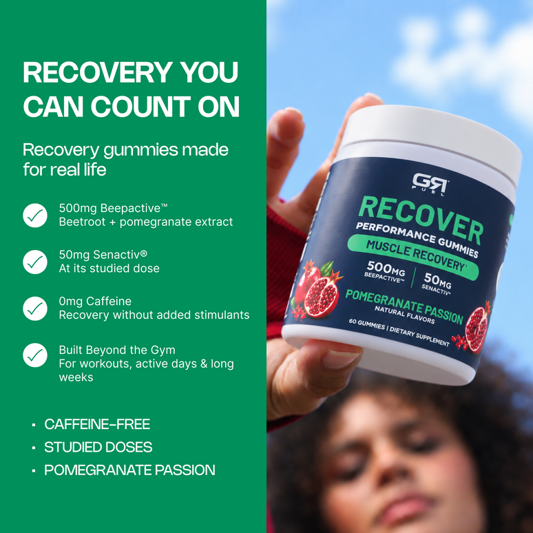 Recover Post-Workout Gummies with Senactiv® | GR Fuel