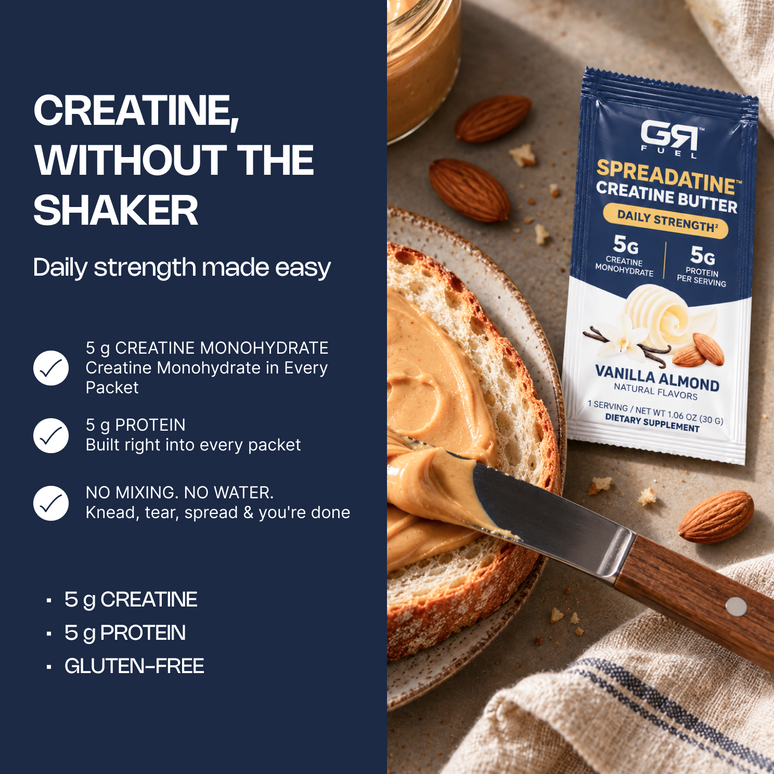 Spreadatine Creatine Butter: 5g Creatine Monohydrate | GR Fuel